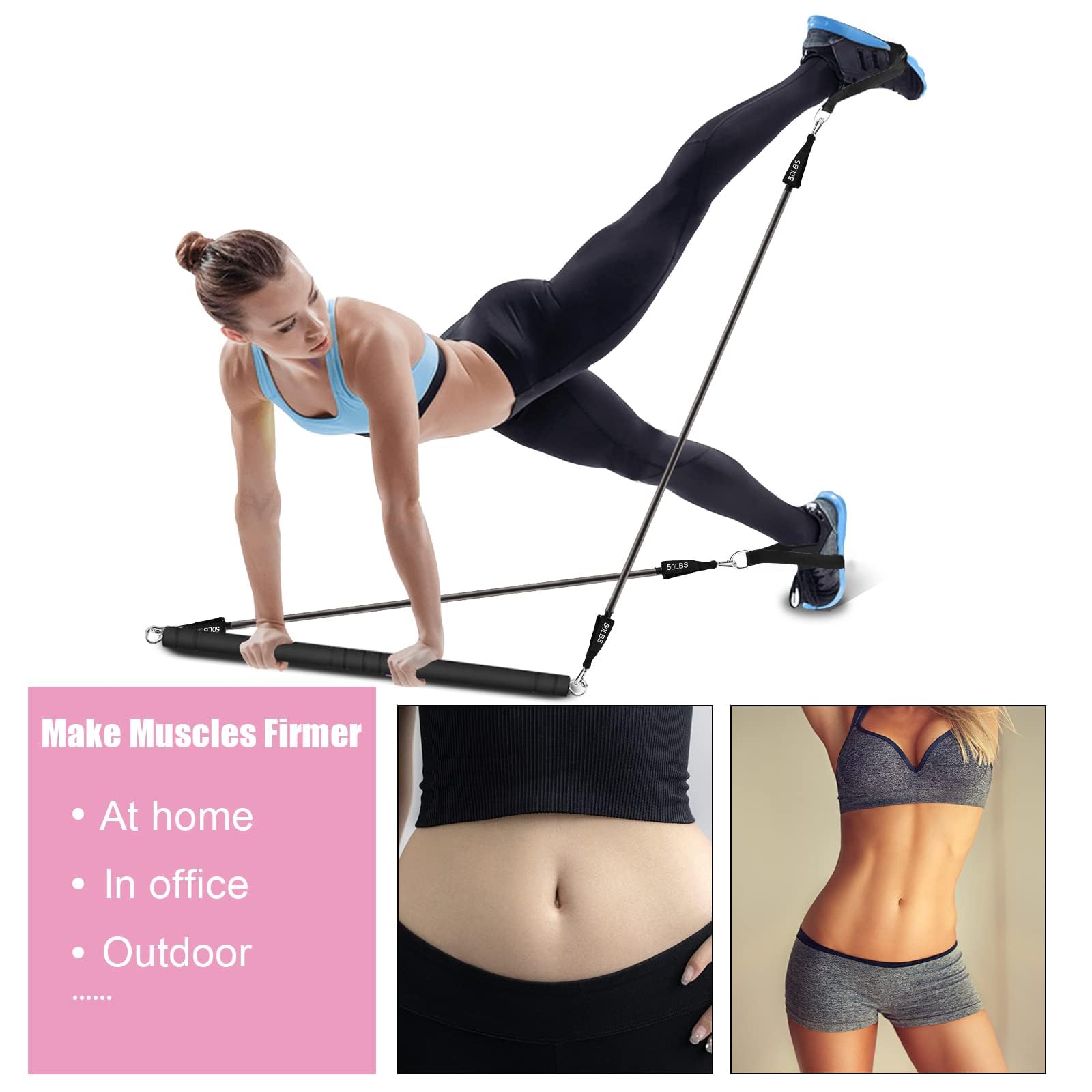 Make Muscles Firmer  
- At home  
- In office  
- Outdoor