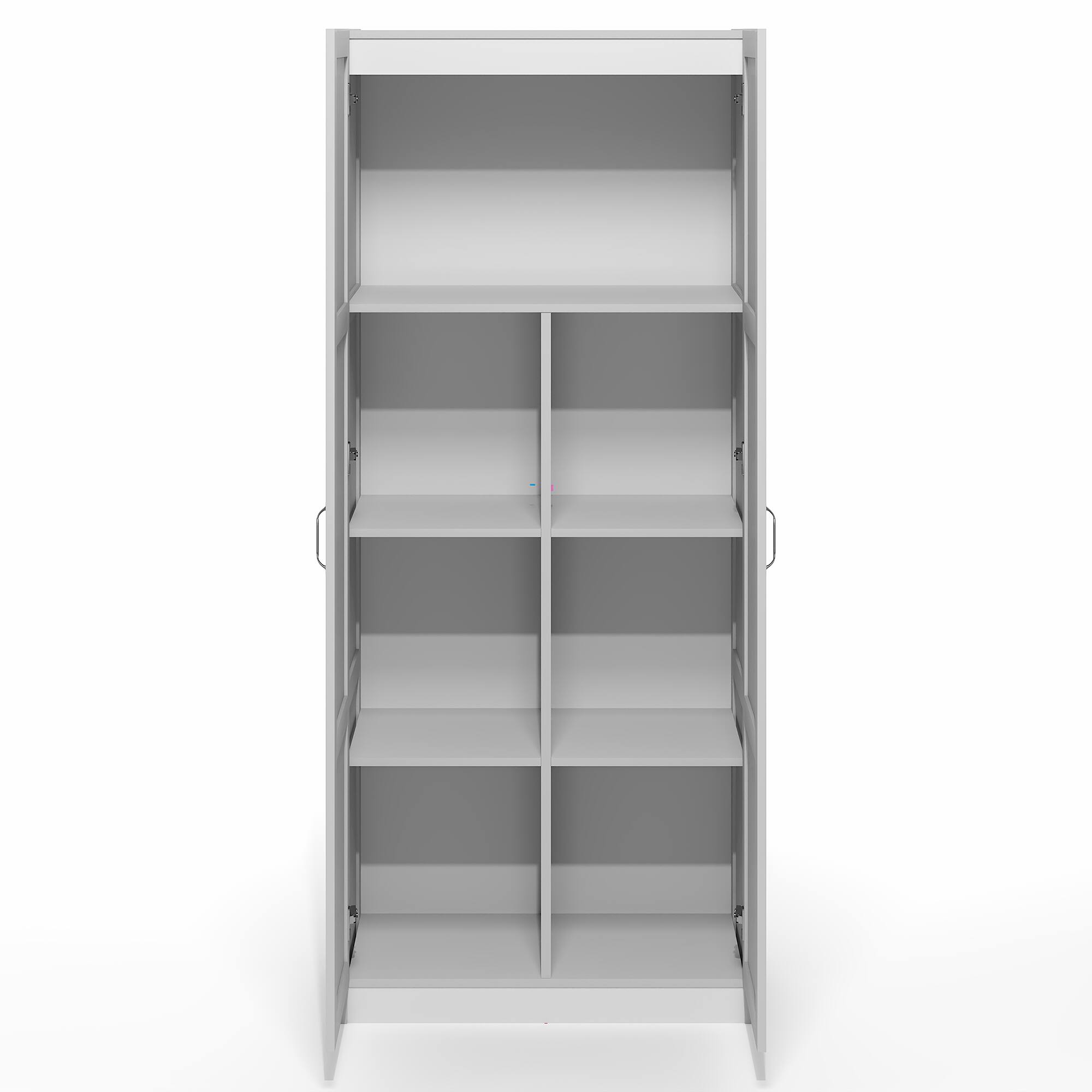 Alt View 8. Furinno - Robin Multipurpose Storage Cabinet, Pantry Cabinet, Kitchen Cabinet with 2 Doors, 30W - White.