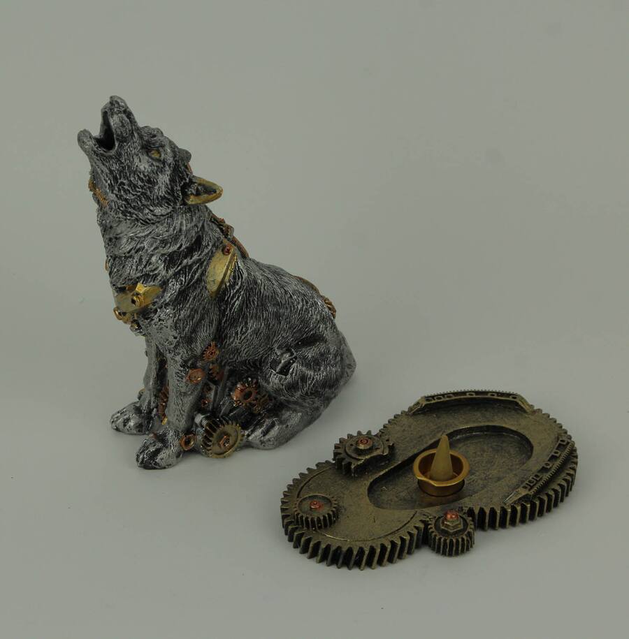 Cyborg Height Everspring Import Co. Mechanical Steampunk Howling Wolf Cyborg Dog ...