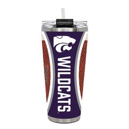 Great American Products - Kansas State Wildcats 32oz. Big Slim Game Ball Travel Tumbler - Brown