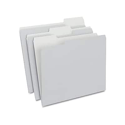 Staples - File Folders, 1/3-Cut Tab, Letter Size, 100/Box (ST433664-CC) - Gray price history on PriceWatchPro