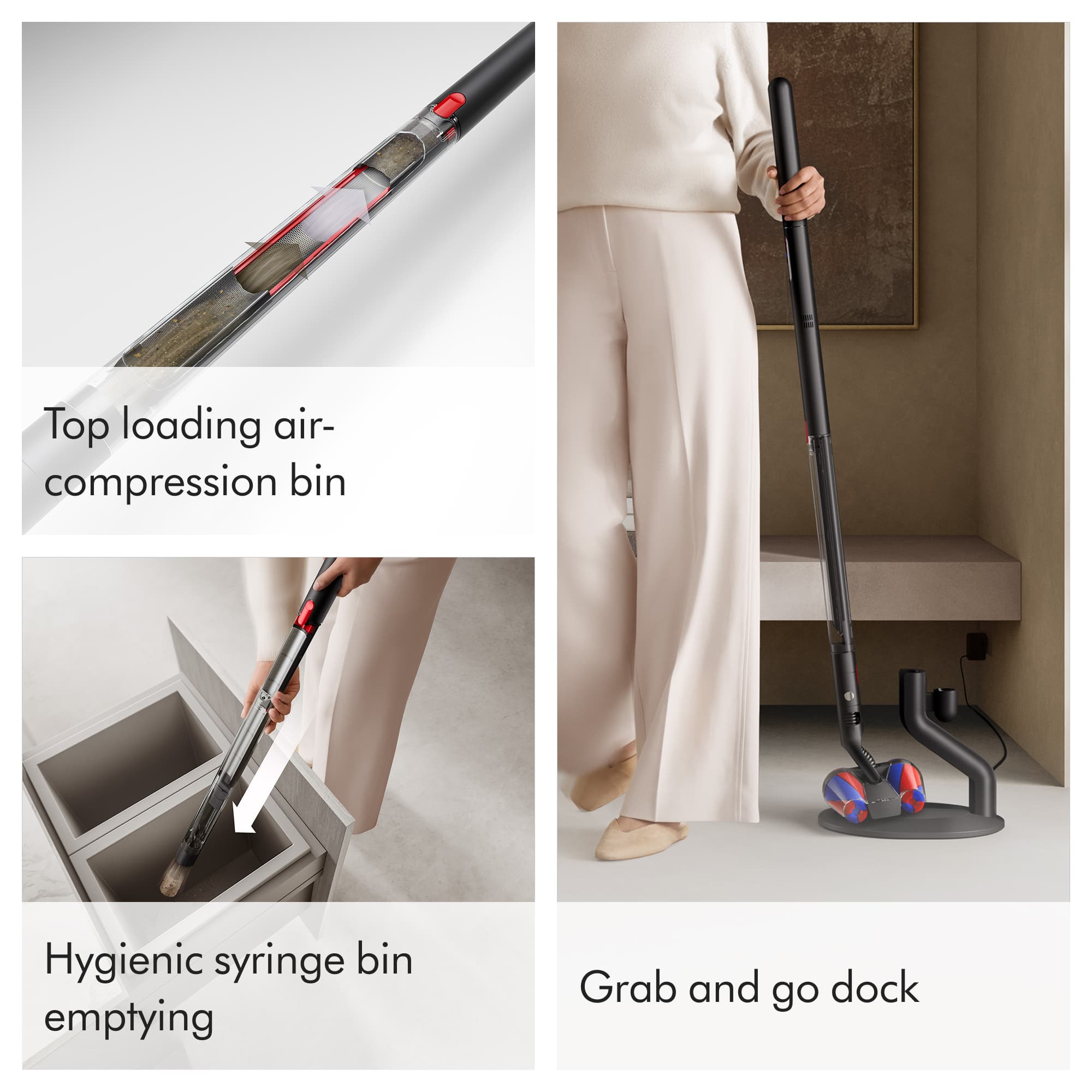 Dyson PencilVac Fluffycones Cordless Vacuum Black/Black 492695-01