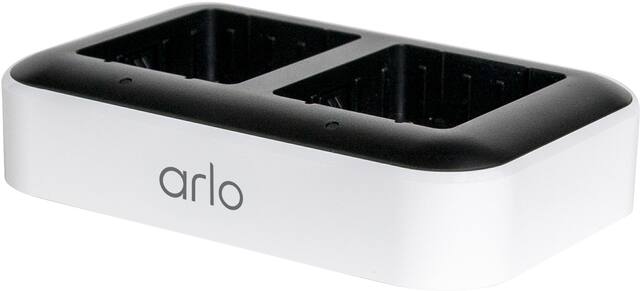 Arlo - Dual Battery Charger for Pro 5S 2K, Pro 4, Ultra 2, Ultra, Pro 3 Floodlight, Pro 4 XL, Ultra 2 XL, and Go 2 Cameras - White