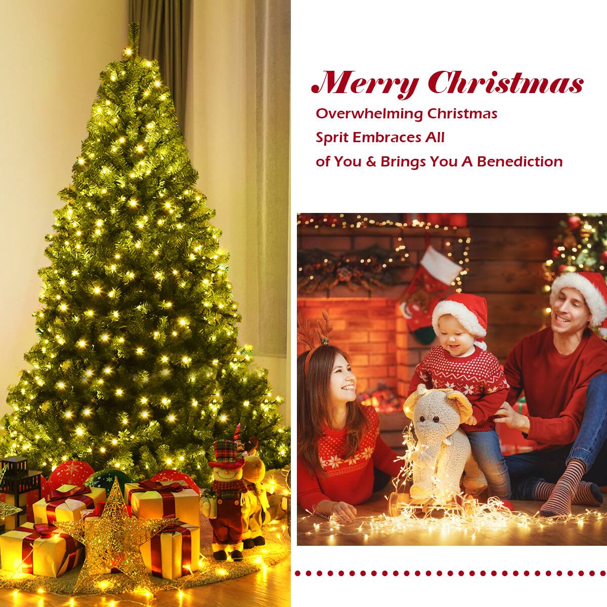 Merry Christmas Overwhelming Christmas Spirit Embraces All of You & Brings You A Benediction