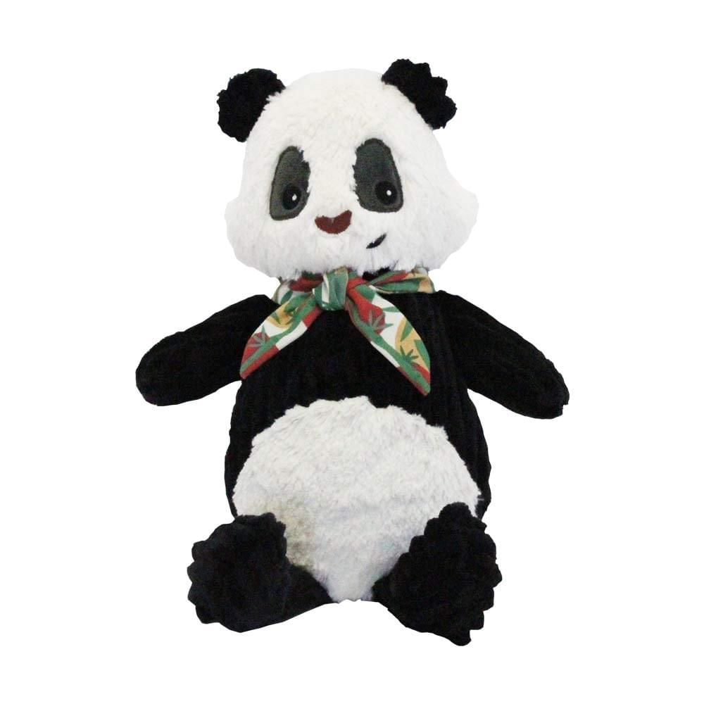 Alt View 1. TriAction Toys - Les Deglingos Big Simply Plush Animal In Tube | Rototos the Panda - White.
