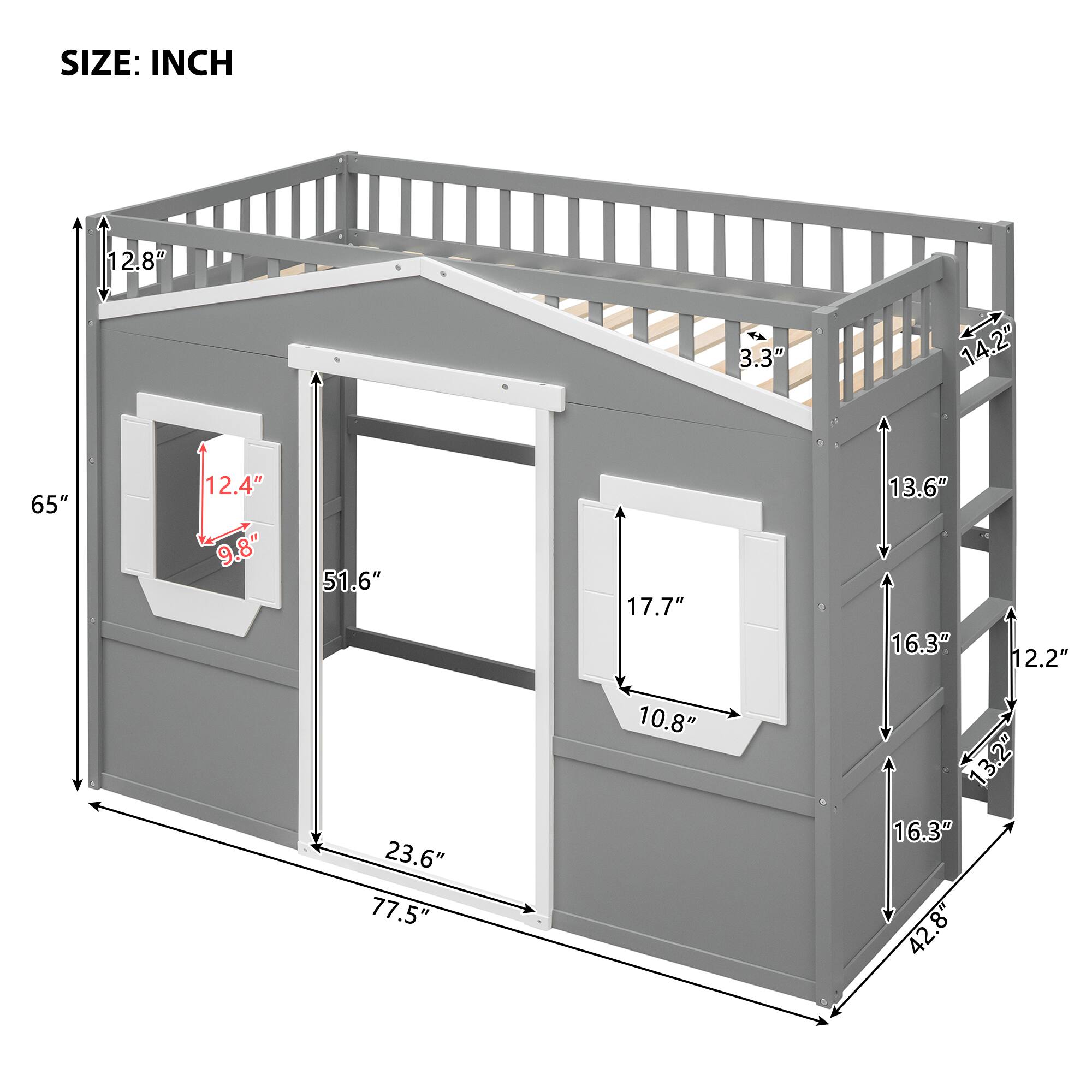 SIZE: INCH

- 12.8"
- 3.3"
- 14.2"
- 65"
- 12.4"
- 9.8"
- 51.6"
- 17.7"
- 13.6"
- 16.3"
- 12.2"
- 23.6"
- 77.5"
- 10.8"
- 13.2"
- 16.3"
- 42.8"