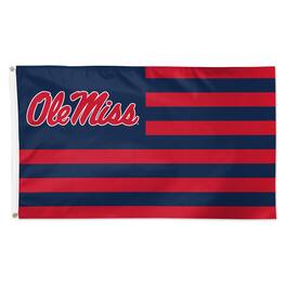 WinCraft - Ole Miss Rebels 3' x 5' Single-Sided Deluxe Patriotic Stars & Stripes Flag - Multicolor