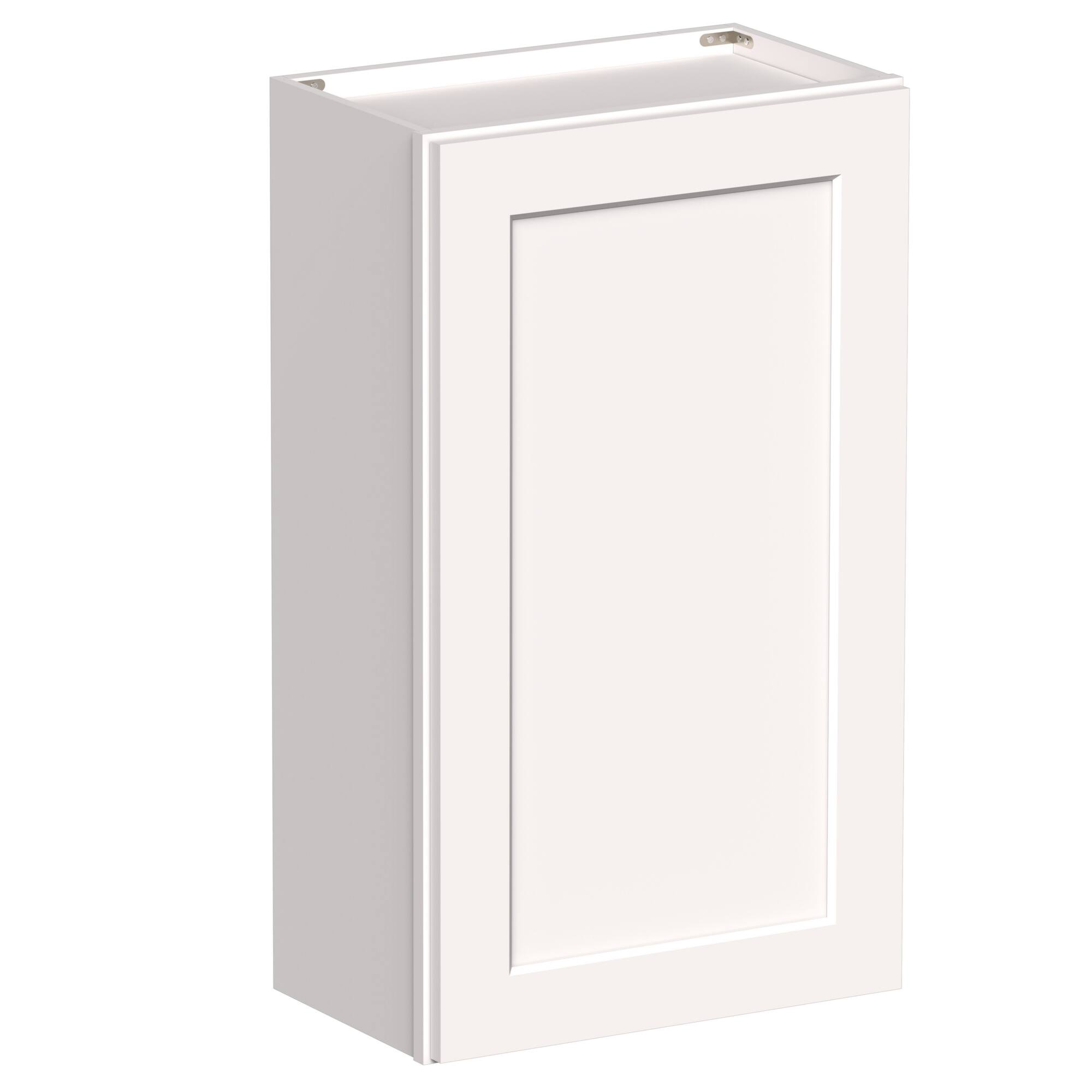 Angle. Boyel Living - 21-in W x 36-in H x 12-in D Shaker RTA Kitchen Wall Cabinet with Soft-Close - White Shaker.