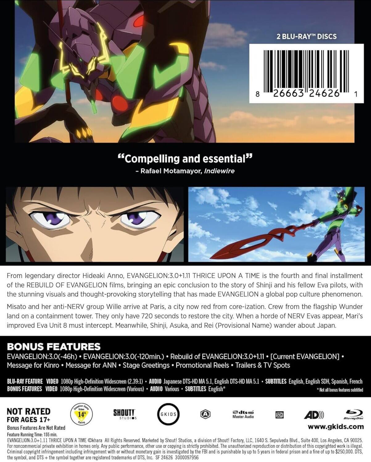 Evangelion: 3.0+1.01 Thrice Upon A Time (Steelbook) BLU RAY - Best Buy