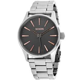 NIXON - Men's Sentry 38 SS Dial Watch - A450-2064 - Gray