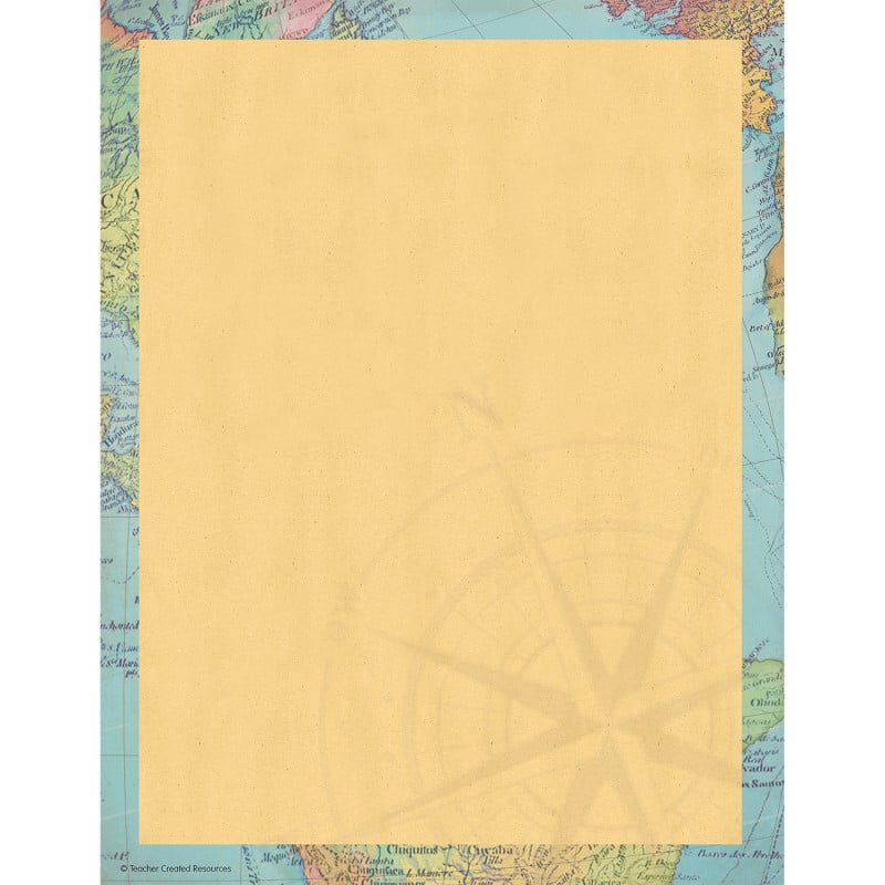 Photos - Office Paper Teacher Created Resources - Travel the Map Computer Paper 8.5 x 11 50 Sheets TCR8569