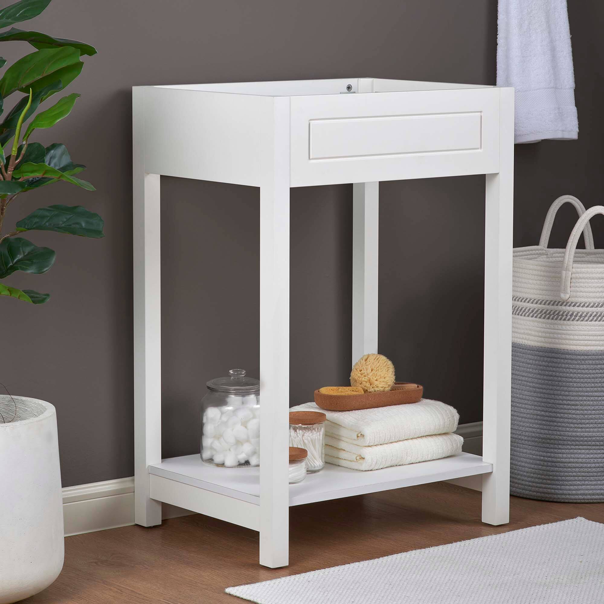 Front. Modway - Altura Bathroom Cabinet Basin Not Included by Modway - White.