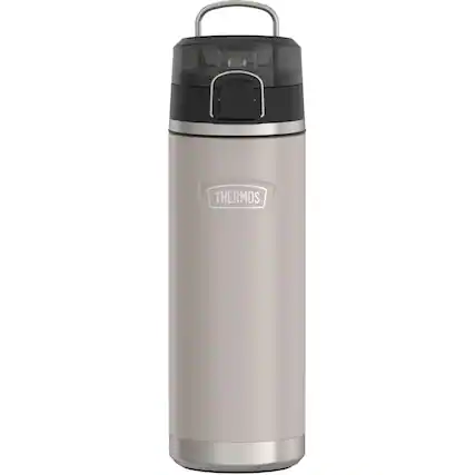 Front. Thermos - Thermos 24 oz. Icon Stainless Steel Water Bottle - Sandstone - Sandstone.