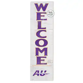 Jardine - Alfred University Saxons 10'' x 35'' Indoor/Outdoor Welcome Sign - White