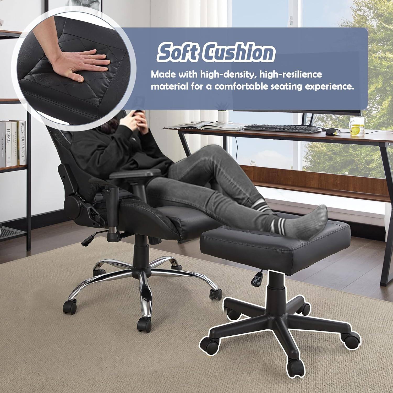 Soft Cushion  
Made with high-density, high-resilience material for a comfortable seating experience.