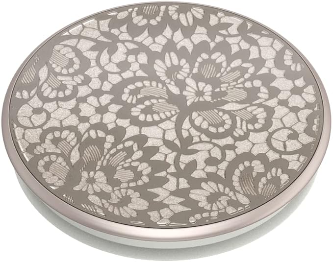 Angle. PopSockets - PopSocket PopGrip Lasercut Metal Floral Lace - Metal Floral.