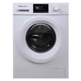 Magic Chef - 24 in. 2.7 cu. ft. Front Load Compact Washer - White