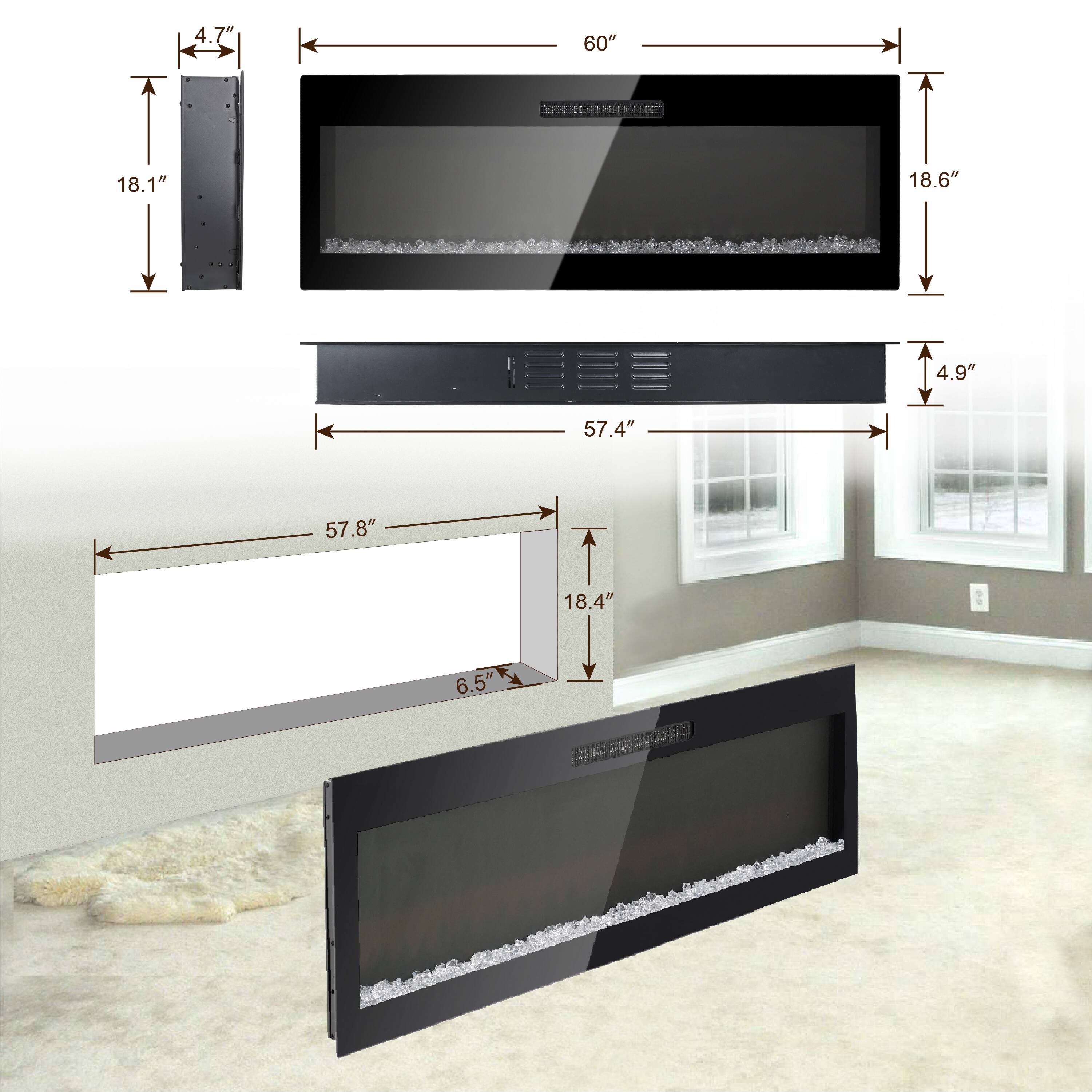 4.7"  
18.1"  
60"  
18.6"  
57.4"  
4.9"  
57.8"  
18.4"  
6.5"