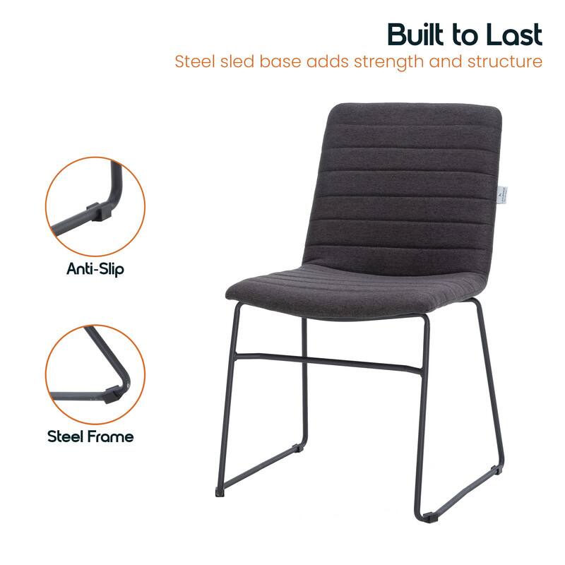 Built to Last  
Steel sled base adds strength and structure  
Anti-Slip  
Steel Frame