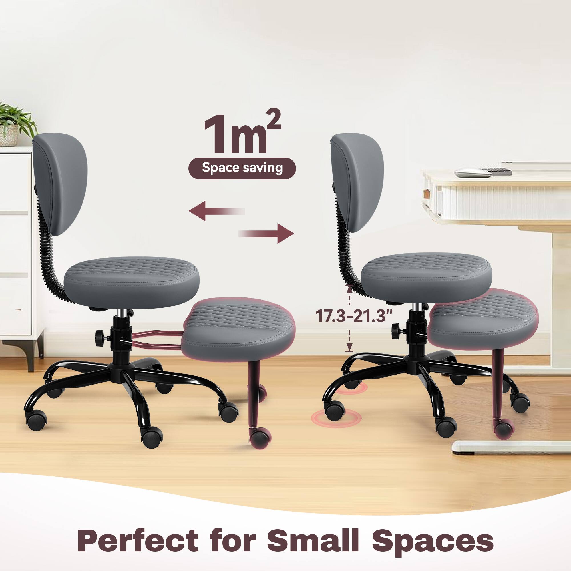 1m² Space saving  
17.3-21.3"  
Perfect for Small Spaces