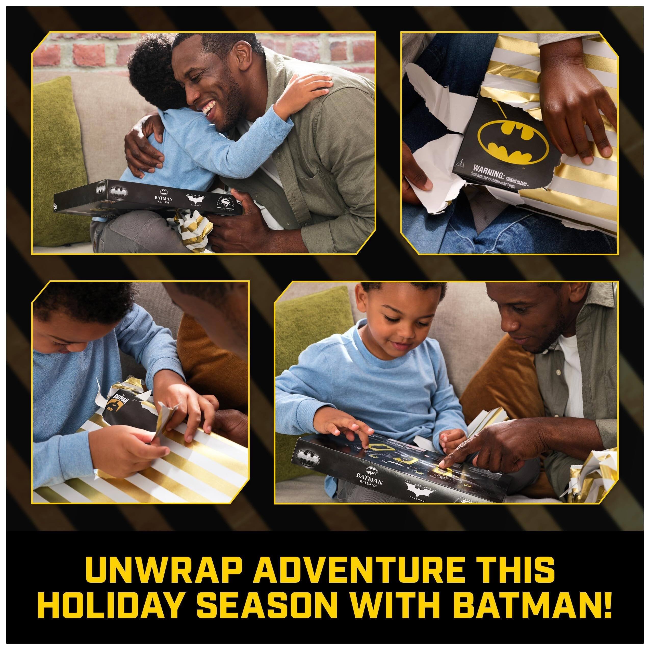 E A S E M A N - A - W A R N I N G:  
2X C N N O A - M E A E S  
B A T M A N S E T U R N S -  
U N W R A P A D V E N T U R E T H I S H O L I D A Y S E A S O N W I T H B A T M A N !