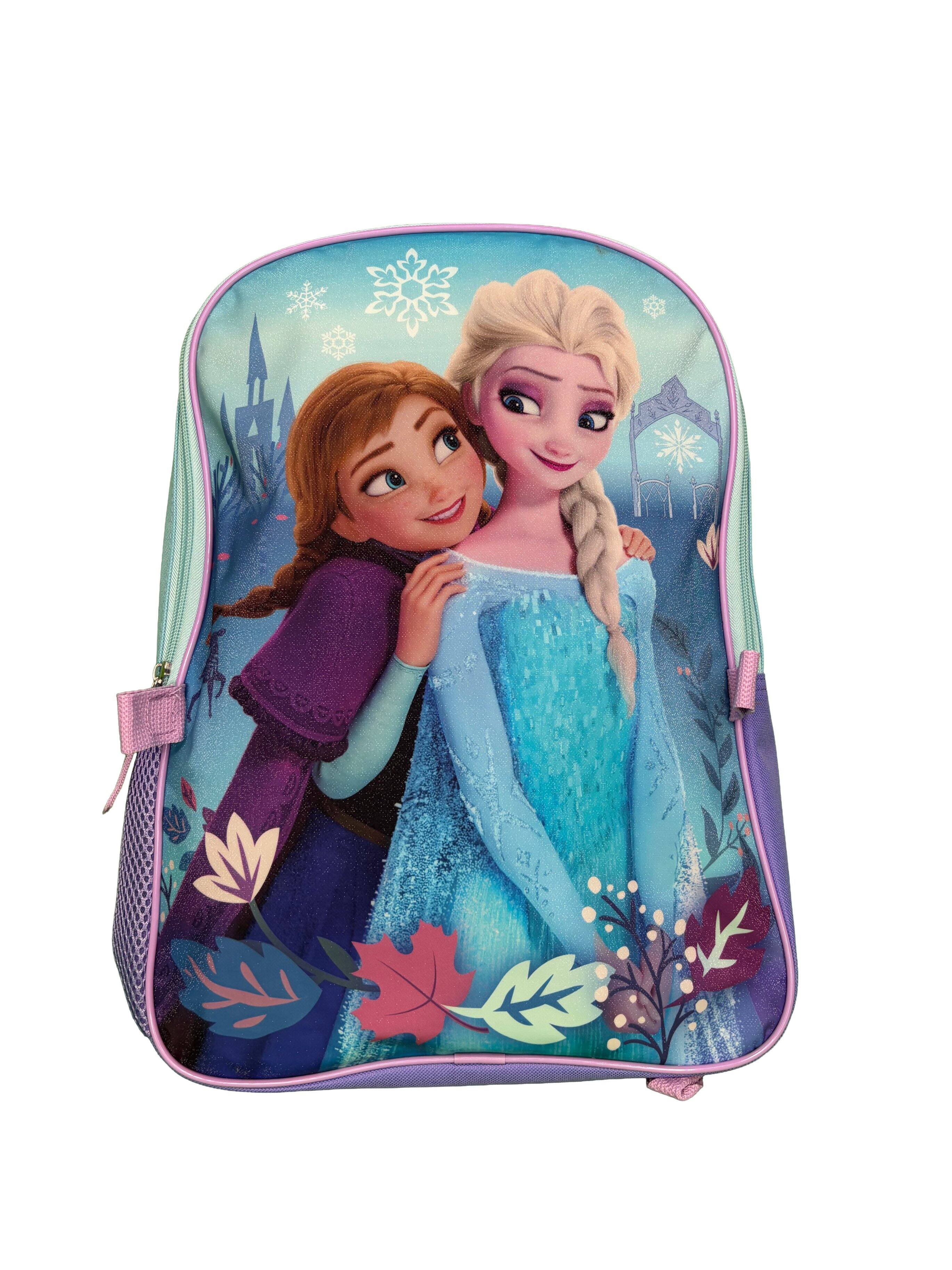 Alt View 2. Disney - Disney Frozen Elsa & Anna 16" Backpack for School with Rectangular Lunch Bag, for Kids - Assorted Pre-Pack.