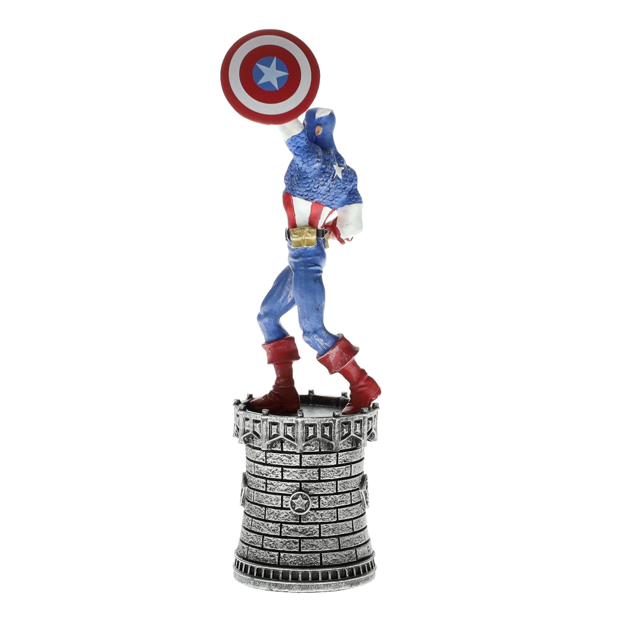 Alt View 10. Marvel - Marvel Chess Collection #6 Captain America (King) | Chess Piece Only - Blue.