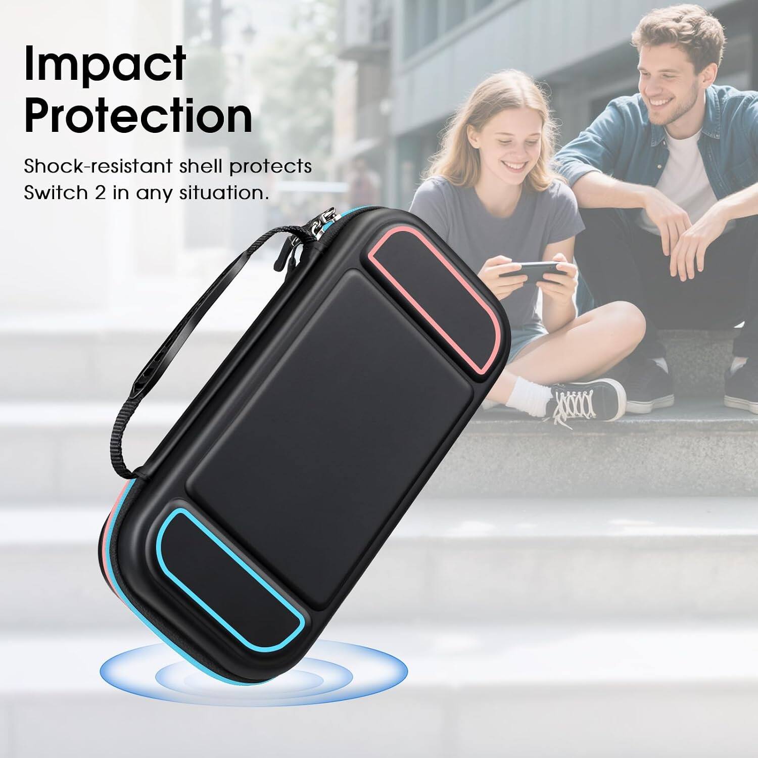 Impact Protection  
Shock-resistant shell protects Switch 2 in any situation.