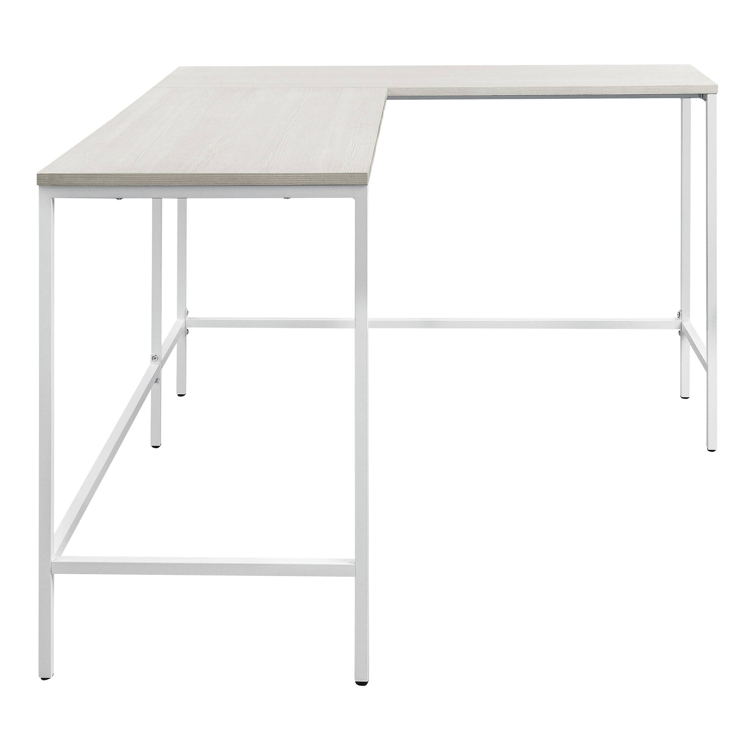 Left. OSP Home Furnishings - Contempo L-Shaped Desk - White Oak.