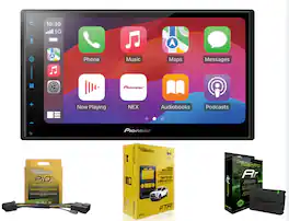 Pioneer - DMH-W3050NEX Digital Receiver Backup Camera + ADSMRR + KITFTR1 for 2015+ Ford F150 & Superduty w 4.3" radio - Black