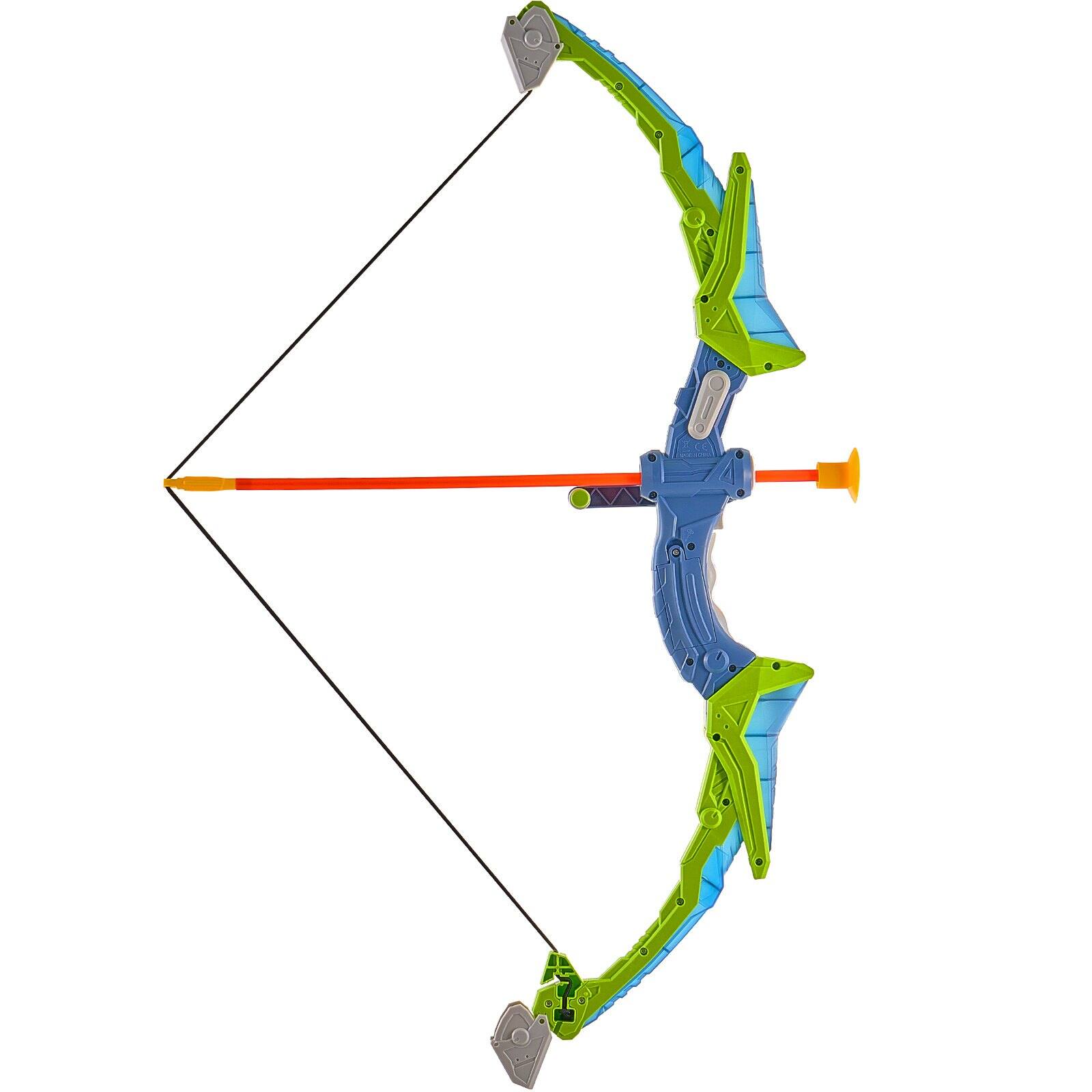 Front. Glintex - Bow and Arrow Set for Kids, 2-Pack LED Light Up Archery Set with 20 Suction Cup Arrows, Standing Target, Birthday Gift.