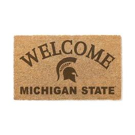 Jardine - Michigan State Spartans 18" x 34" Welcome Coir Doomat - Brown
