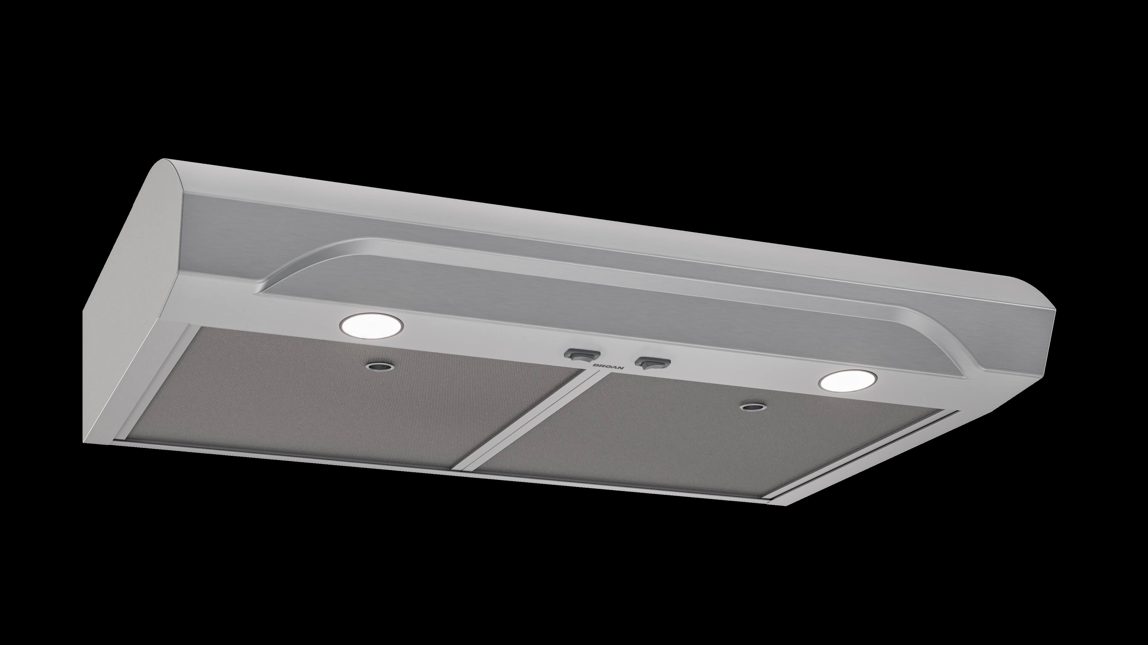 Alt View 1. Broan - Alta 30-Inch 350 MAX Blower CFM 1.5 Sones Range Hood - Stainless Steel.