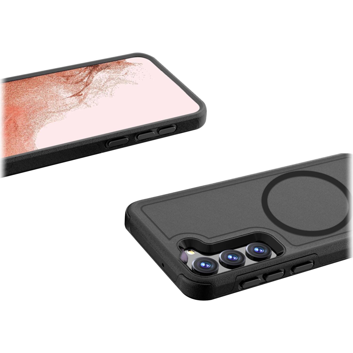 Alt View 13. SaharaCase - Armor Series Hard Shell Case for Samsung Galaxy S23+ - Black.