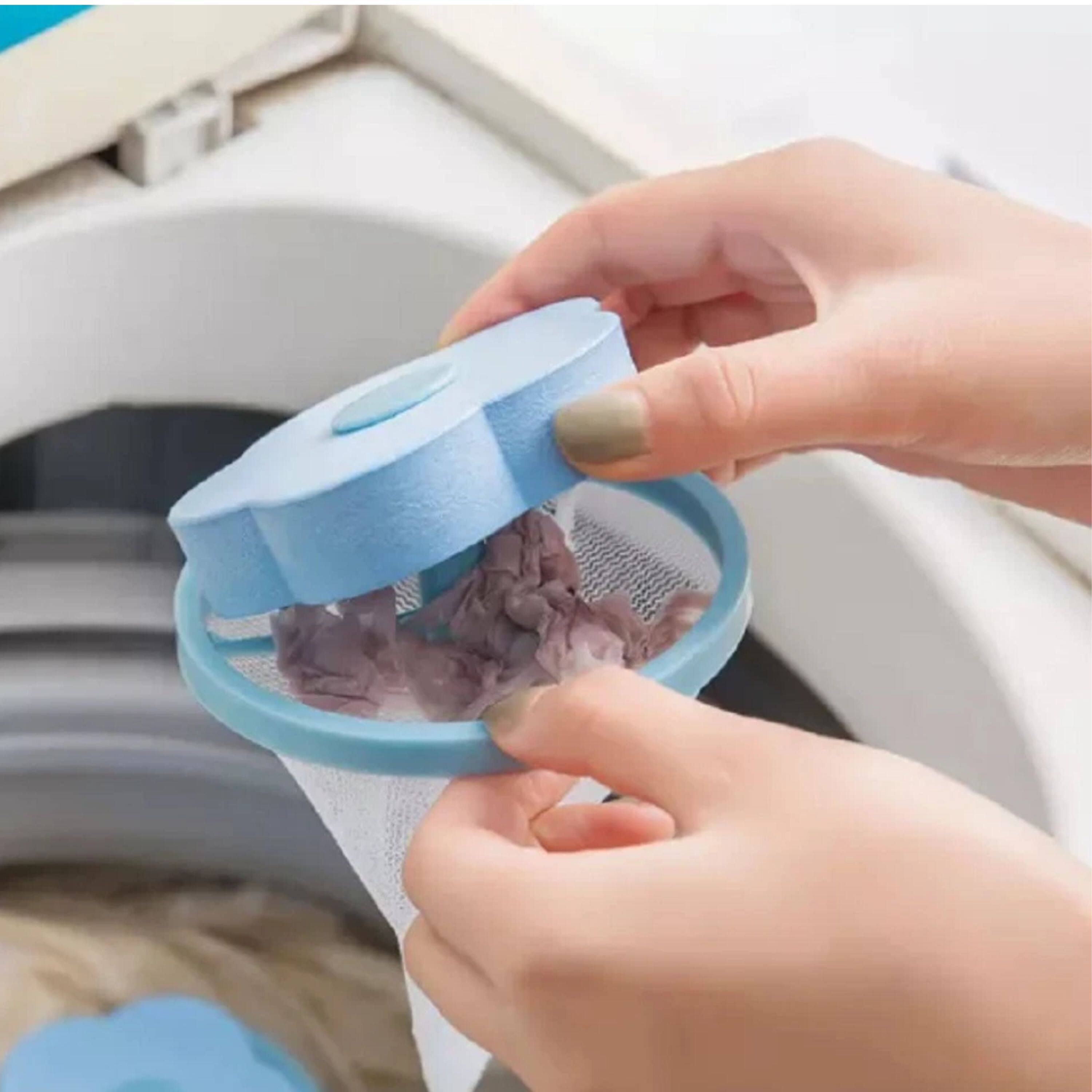 Angle. Kitcheniva - Reusable Laundry Lint & Pet Hair Remover 2 Pcs.
