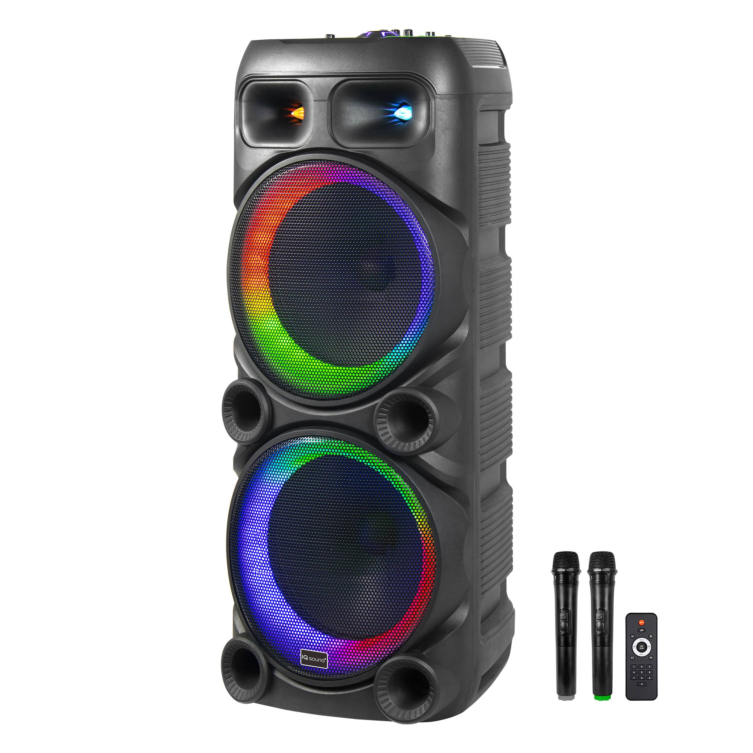 Alt View 2. iQ Sound - IQ Sound Dual 12 Inch Party Speaker with TWS.