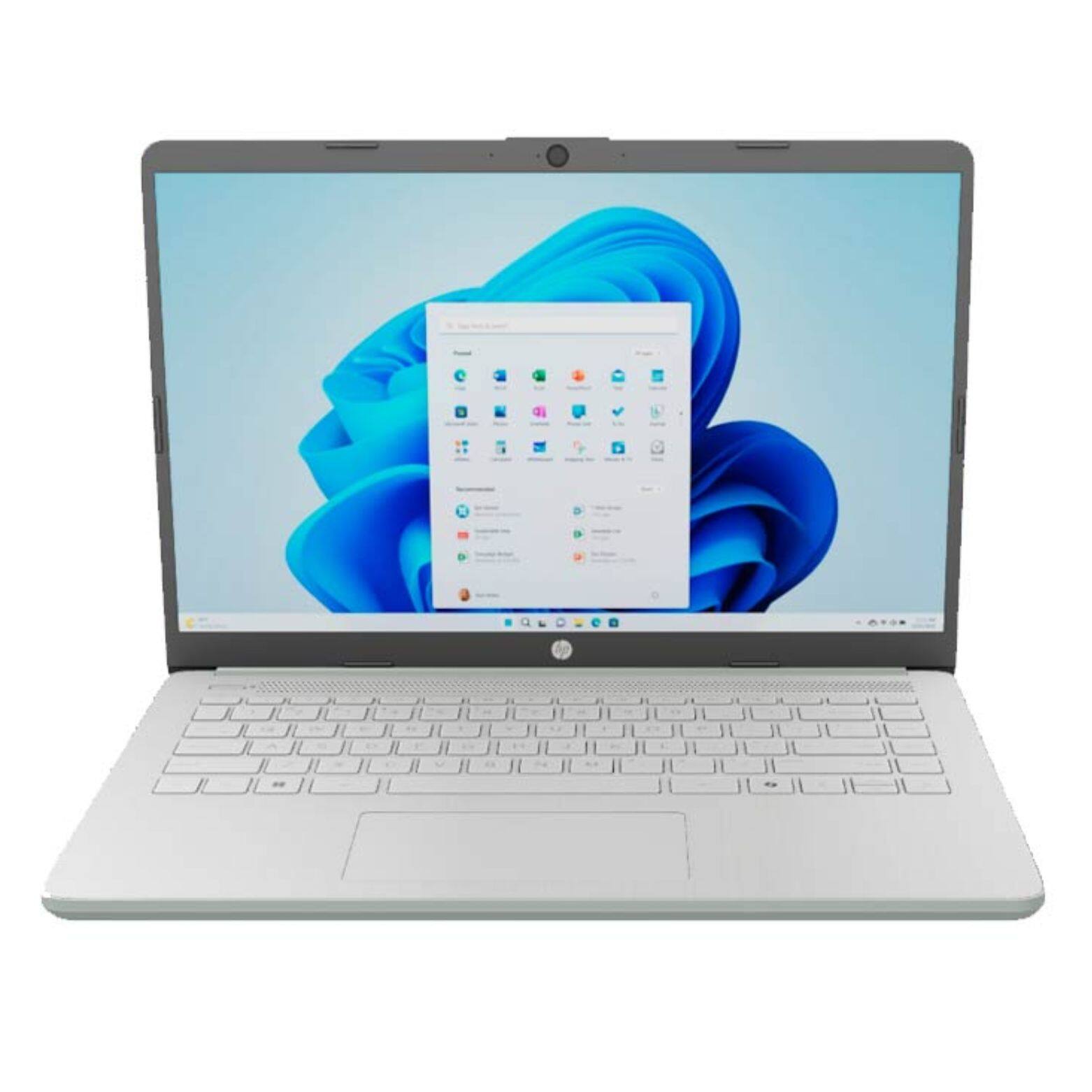 Alt View 1. HP - HP 14-dq6013dx 14" Intel Processor N150 0.8 GHz up to 3.6 GHz 4GB 128GB UFS Windows 11 Home - Green.
