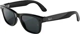Ray-Ban Meta - (Gen 3) Wayfarer Large - AI Glasses with Camera - Transitions Grey - Shiny Black
