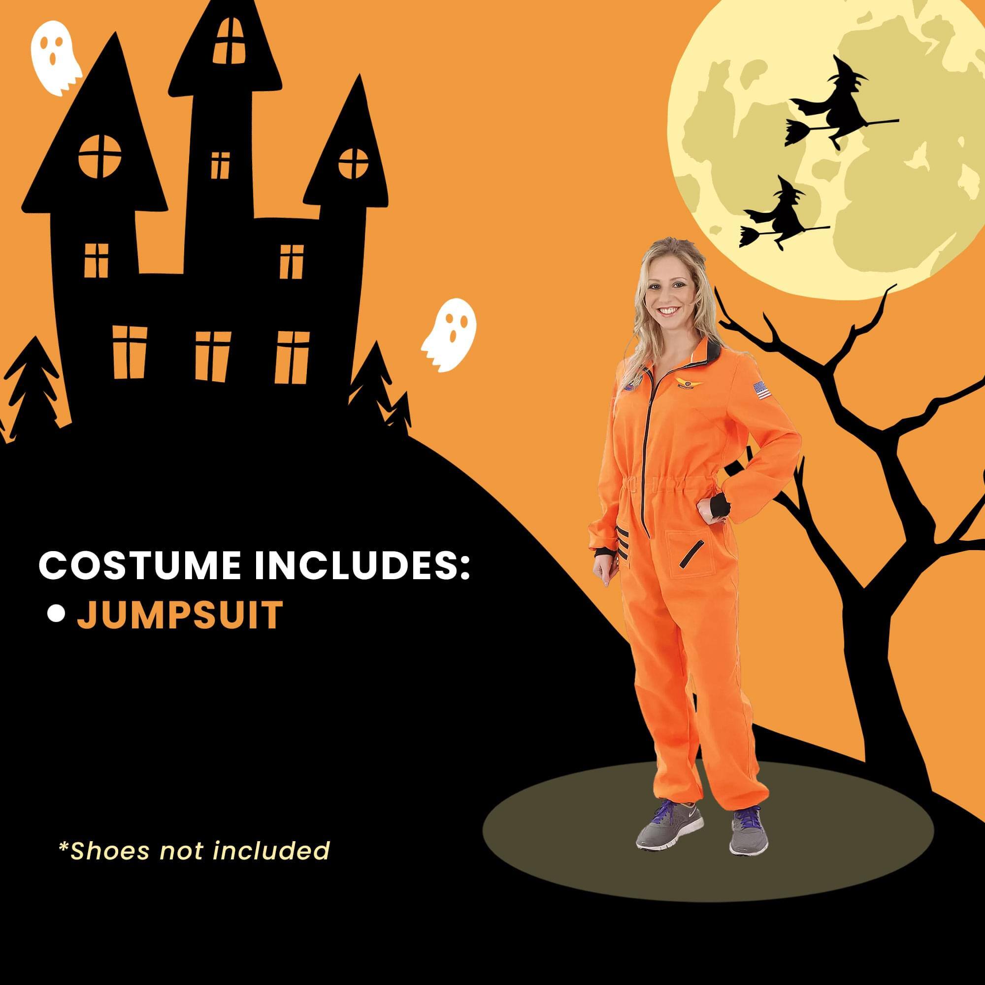 COSTUME INCLUDES:  
• JUMPSUIT  

*Shoes not included