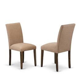 East West Furniture - 5-Piece Dinette Set Includes 4 Dining Room Chairs with Upholstered Seat and High Back and a - Multi-Color