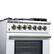 Alt View 4. Forno Appliances - Massimo 4.32 Cu. Ft. Freestanding Dual Fuel True Convection Range with Air Fryer Basket - White.