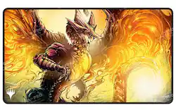 Ultra PRO - Tarkir Dragonstorm Betor, Kin to All Black Stitched Playmat for Magic: The Gathering - Front_Zoom