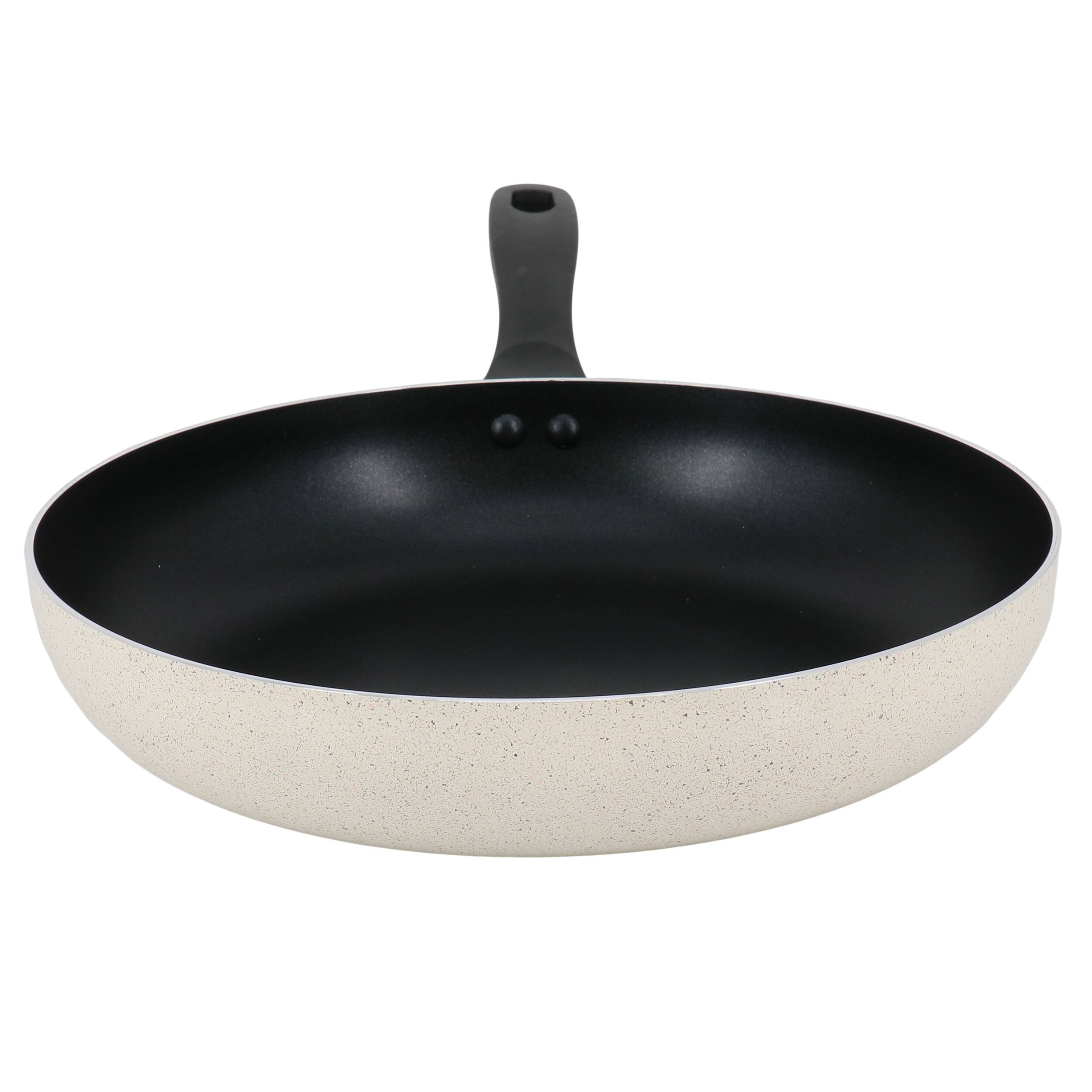 Alt View 1. Oster - Oster Clairborne 12 Inch Round Nonstick Aluminum Frying Pan in Linen - Linen.