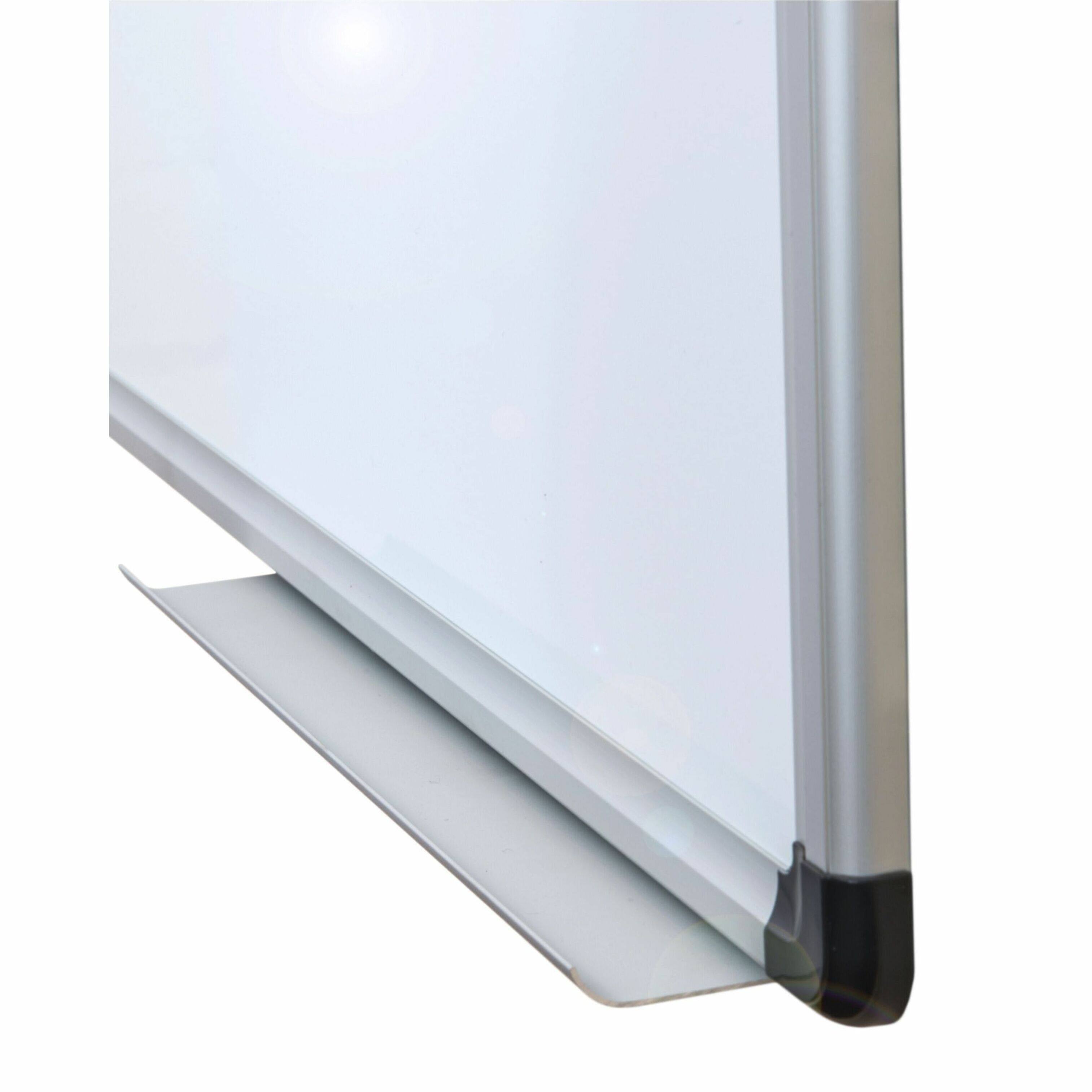 Alt View 18. Floortex - Viztex Porcelain Magnetic Dry Erase Board with an Aluminium frame - 24'' x 36'' - White.