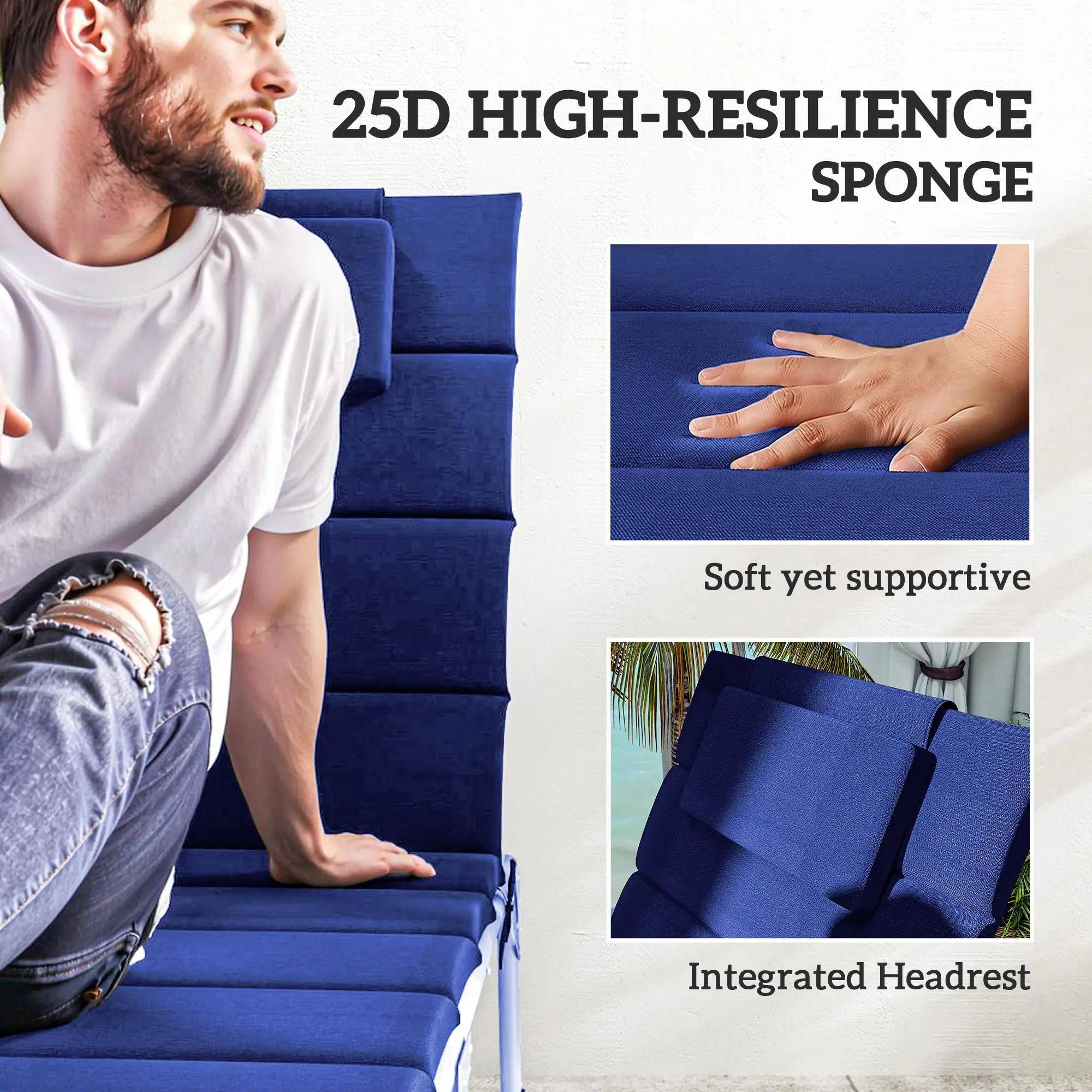 25D HIGH-RESILIENCE SPONGE
Soft yet supportive
Integrated Headrest