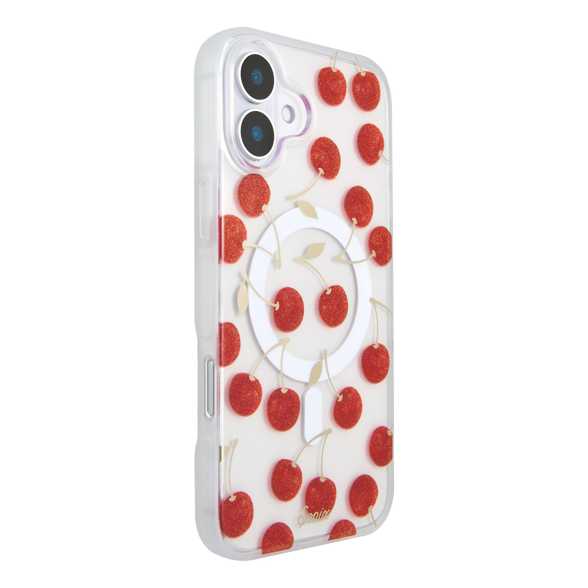 Angle. Sonix - iPhone 16 Plus Case Cherry On Top - Red.