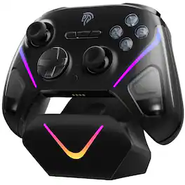 EasySMX - D10 Wireless Game Controller – TMR Anti-Drift Joysticks, Dual-Mode Triggers - Black