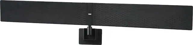 Front. TERK - TERK AMPLIFIED SMART HDTV ANTENNA BAR - Black.