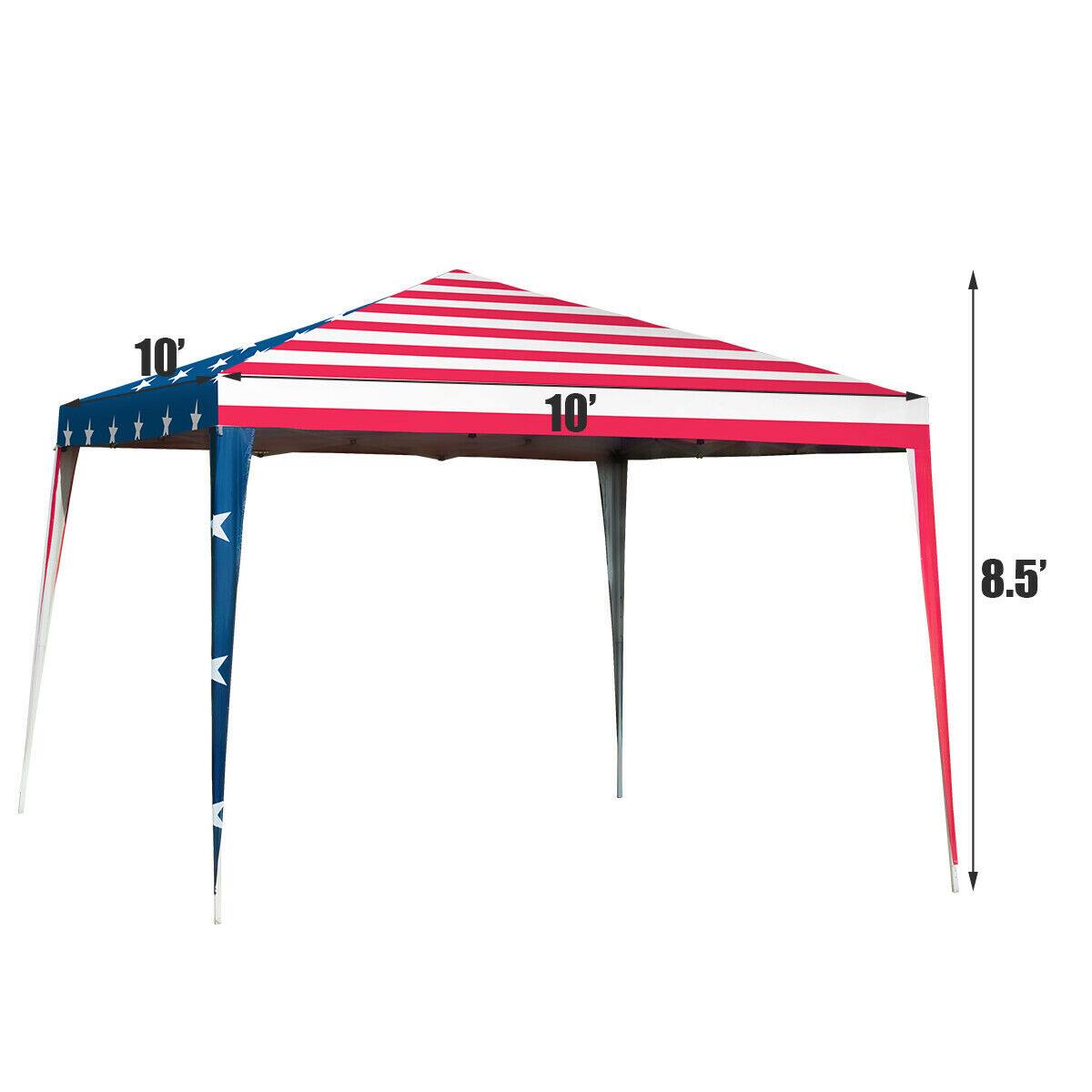 The dimensions of the canopy are 10' x 8.5'.
