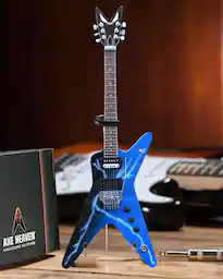 Axe Heaven -Dimebag Darrell - Dimebag Darrell Pantera Dean From Hell Lightning Bolt Mini Guitar - Collectibles